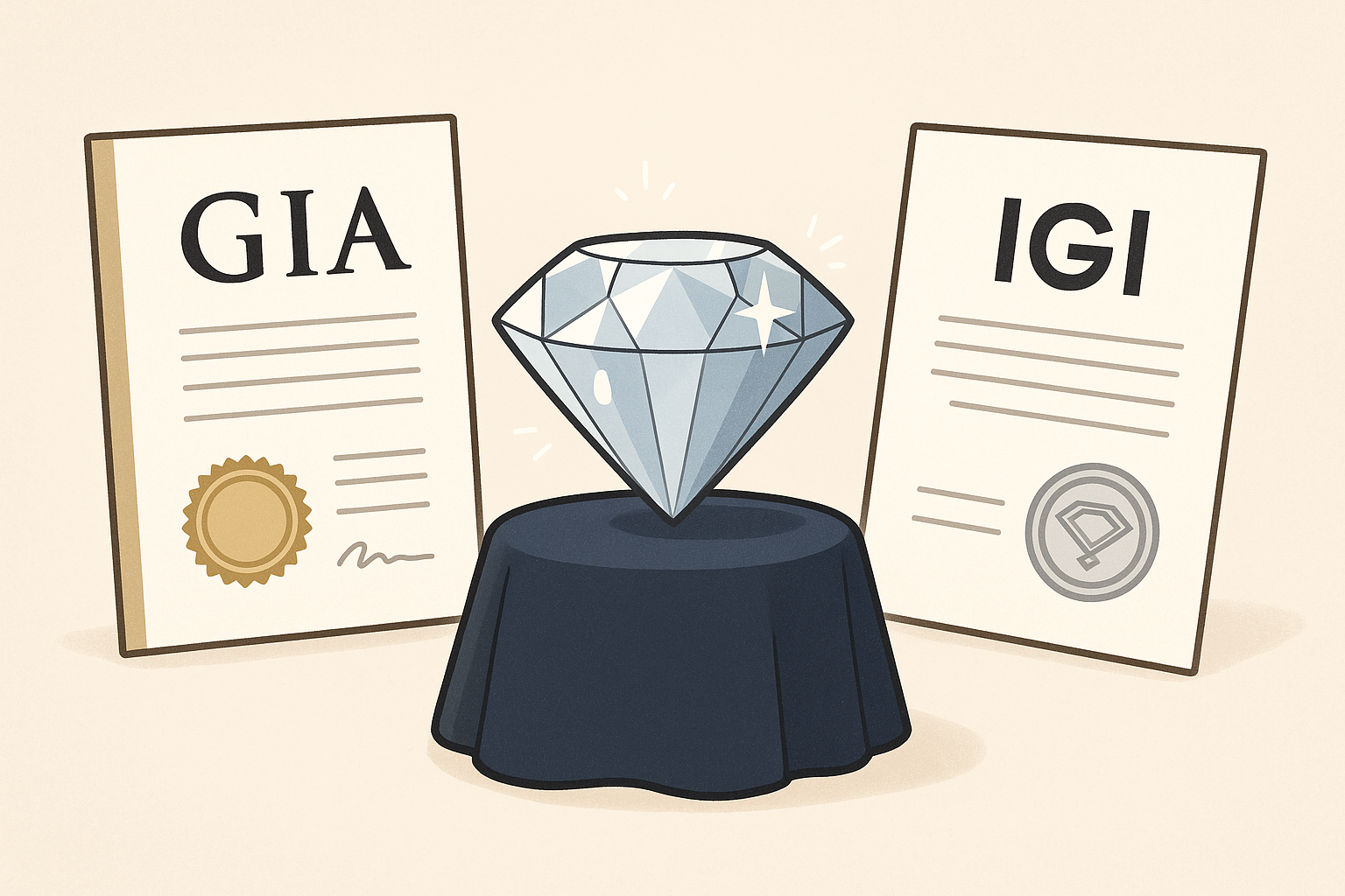 יהלום לטבעת אירוסין – IGI לעומת GIA: איך לבחור נכון?