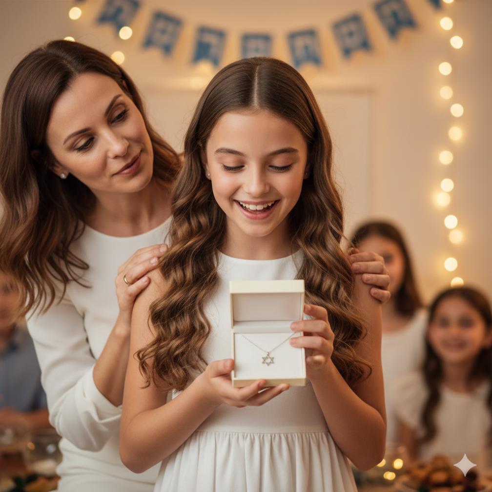 תכשיטי יהלום כמתנת בת מצווה